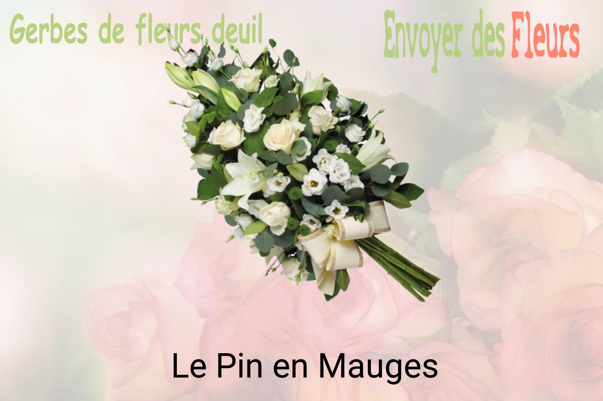 Gerbe de fleurs de deuil livrée à Le Pin-en-Mauges